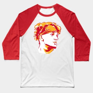 Mahomes Art Baseball T-Shirt